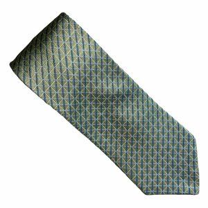 Tommy Hilfiger Classic Pointed Two-Tone Green Tie